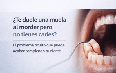 ¿Te duele una muela al morder pero no tienes caries?